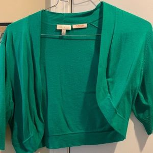 The Limited Scandal line green cardigan